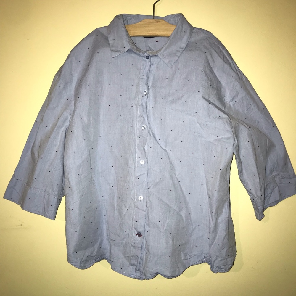 zara basic button up shirt